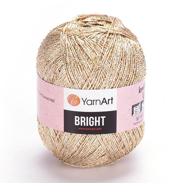 חוטי לורקס לסריגת קרושה BRIGHT 90g/340m