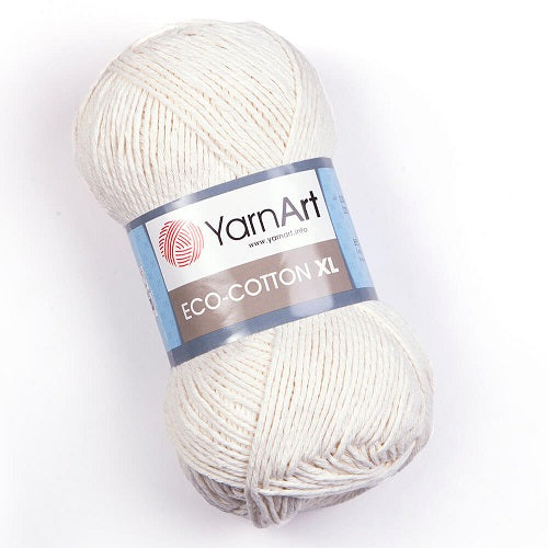חוטי כותנה עבים לסריגת יד ECO COTTON 200g/220m