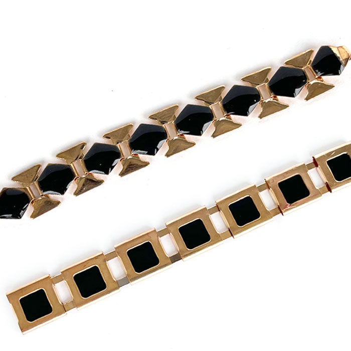 שרשראות לקישוט זהב עם שחור