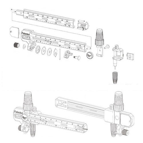 סכין מחוגה לחיתוך עיגולים