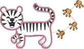עיצובים לילדים חתול בפסים קובץ למכונת רקמה