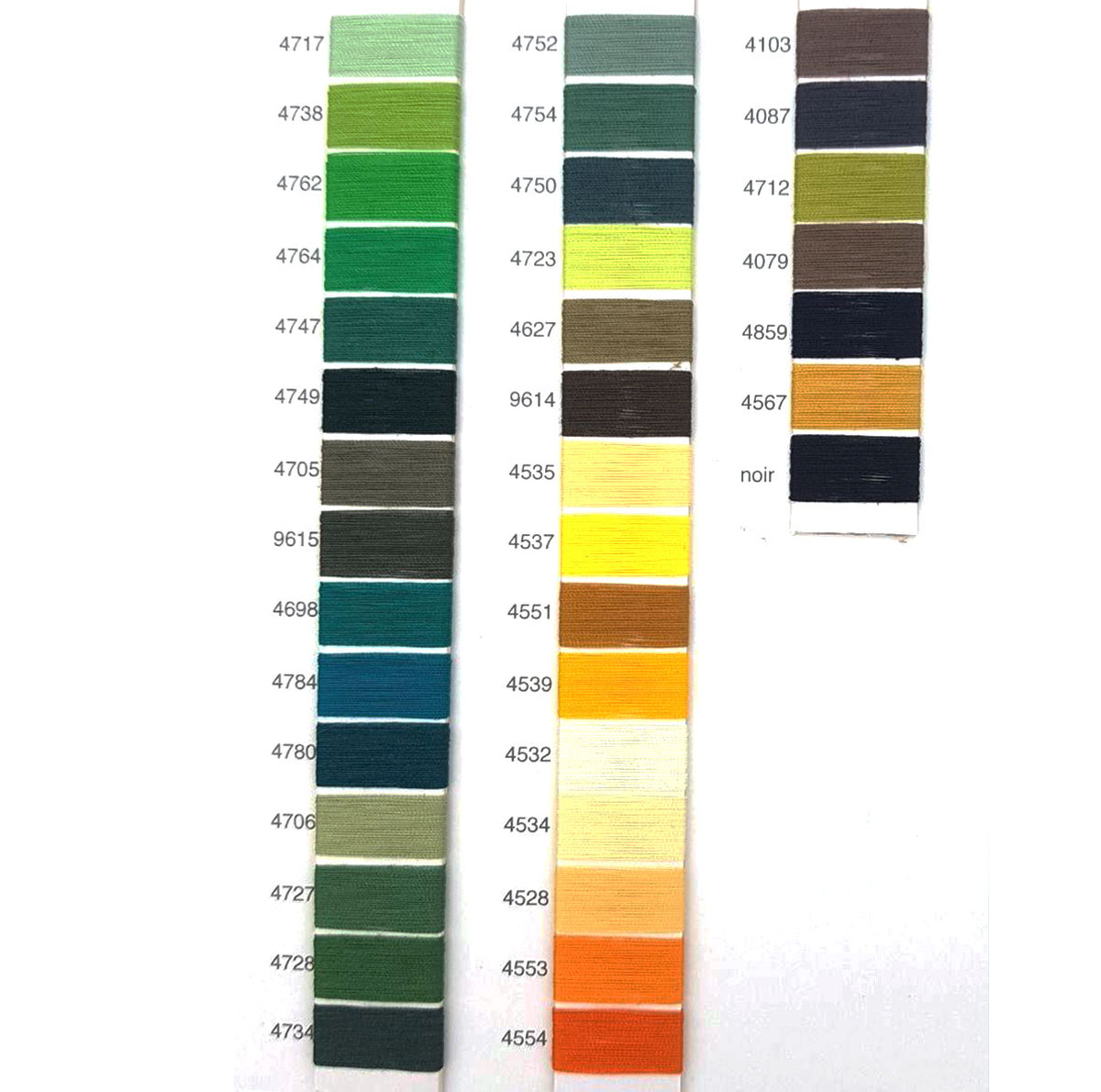 חוטי תפירה טובינה DMC 200m (4001-4550)