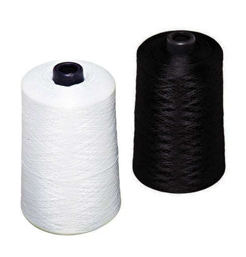 חוט אוברלוק שחור/לבן קונוס