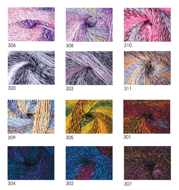 חוטי סריגת צבעים מתחלפים PACIFIC CHUNKY