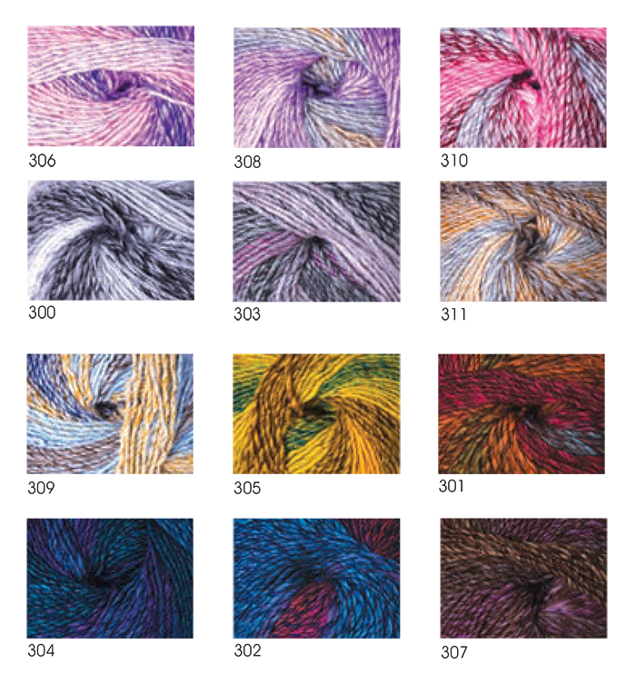 חוטי סריגת צבעים מתחלפים PACIFIC CHUNKY