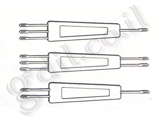 דקר להעברת עניים במכונת סריגה